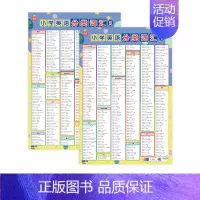 分类词汇(2张) 小学通用 [正版]易蓓小学英语五大时态挂图语法时态技巧方法专项知识点汇总训练三四五六年级小学通用墙贴挂