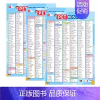 PET核心词汇(3张) 小学通用 [正版]易蓓剑桥英语等级考试pet核心词汇表小学英语单词词汇记忆表高效记单词挂图墙贴纸