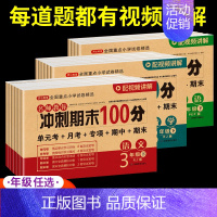 [2本]语数试卷 人教 二年级下 [正版]期末冲刺100分 一二年级三四五六年级上册下册语文数学英语试卷测试卷全套人教版