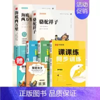 [配套人教版 5本]海底骆驼+同步训练·语数英 [正版]骆驼祥子和海底两万里必读书原著老舍七年级下册的课外书名著初一7下