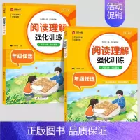 [2本]阅读理解上册+下册 二年级下 [正版]2024阅读理解强化训练专项训练书一二三四五六年级上册下册人教版小学语文同