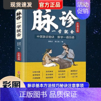 [正版]脉诊一学就会 彩色图解中医脉诊秘诀脉学一通百通书 中医基础理论诊断学入门自学教程 常见病诊断与用药二十八脉濒湖脉