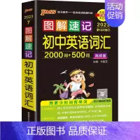 初中英语词汇 初中通用 [正版]2023版PASS图解速记初中语文数学英语物理化学生物古诗文文言文初中七八九年级基础知识