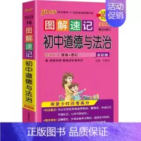 初中道德与法治 初中通用 [正版]2023版PASS图解速记初中语文数学英语物理化学生物古诗文文言文初中七八九年级基础知