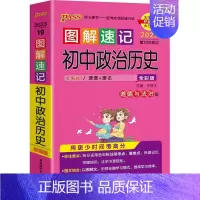 初中政治历史 初中通用 [正版]2023版PASS图解速记初中语文数学英语物理化学生物古诗文文言文初中七八九年级基础知识