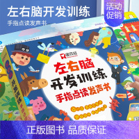 左右脑开发训练手指点读发声书 [正版]左右脑开发训练手指点读发声书 会说话的早教有声书绘本 0-3岁幼儿早教启蒙益智书宝