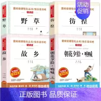 4册:朝花夕拾呐喊+故乡+野草+彷徨 [正版]鲁迅经典作品全集 故乡原著朝花夕拾呐喊狂人日记小学生读本四五六年级阅读课外