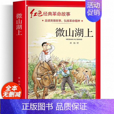 微山湖上 [正版]适合小学生看的课外书 儿童红色革命故事书6岁以上红色经典一二三四五年级阅读书儿童文学七根火柴闪闪红星小