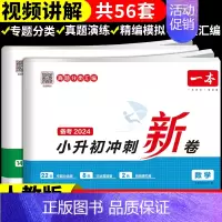 2册:数学+英语 小学升初中 [正版]2024小升初冲刺新卷语文数学英语人教版小升初真题卷六年级下册试卷测试卷全套专项训