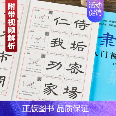 隶书入门教程 [正版]颜体楷书入门教程附视频讲解王丙申规范教程颜真卿初学入门小学生成人自学临摹范本毛笔字帖欧体楷书入门教
