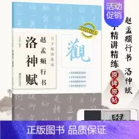 [正版]视频版 赵孟頫行书洛神赋 百字精讲精练王丙申 毛笔书法字帖原碑原帖单字行楷放大技法解析入门教程 集字创作时时可用