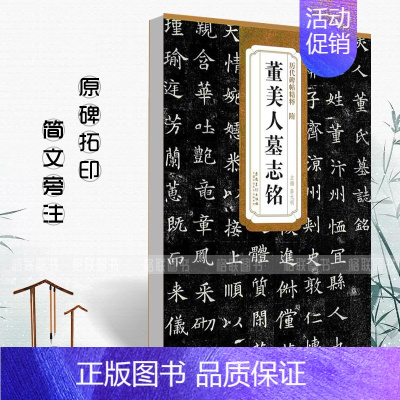 [正版]00隋董美人墓志铭 历代碑帖精粹 薛元明编 附译文 附技法解析 楷书毛笔字帖 安徽美术出版社
