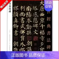 [正版]满2件减2元传世经典书法碑帖002颜真卿多宝塔 繁体注释 颜体楷书毛笔字帖 多宝塔练字帖 软笔正楷字 河北教育出