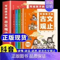 [抖音同款]写给孩子的古文观止 [正版]抖音同款写给孩子的古文观止全套4册 张雪峰樊登小学生版初中生高中必读原著完整版青