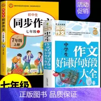 [七上]同步作文+好词好句好段 七年级 [正版]2024七年级上册语文同步作文人教版 初一7上学期同步练习册初中高分范文