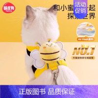 萌趣小蜜蜂[和ta一起探索世界] 小号-[胸背32-36/适用1-4斤] [正版]猫咪牵引绳防挣脱外出背心式萌趣立体蜜蜂
