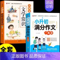 [全套2册]小升初满分作文+文学常识 小学升初中 [正版]2024小升初满分作文大全人教版 小学生作文书大全小学三四五六