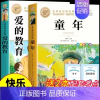 [全2册]童年+爱的教育 [正版]全套3册童年爱的教育和小英雄雨来六年级上册必读的课外书高尔基管桦原著完整版小学快乐读书