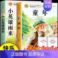 [2册 送考点]童年+小英雄雨来 [正版]全套3册 童年爱的教育和小英雄雨来六年级上册必读的课外书老师经典书目完整版高尔