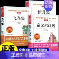 [3册]新月集+飞鸟集+泰戈尔诗选 [正版]新月集泰戈尔中文版 小学生现代诗精选诗集给孩子的诗歌散文诗全集三四五六年级上
