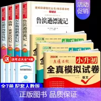 [7册]六下必读正版+小升初真题卷 [正版]全套4册 鲁滨逊漂流记六年级下册必读的课外书原著完整版汤姆索亚历险记骑鹅旅行