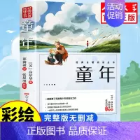 [人民文学出版]童年 [正版]人民文学出版鲁滨逊漂流记六年级必读课外书 彩图原著完整版 三四五六年级上下册小学生必读课外