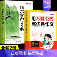 [全2册]作文金句+万能公式 小学通用 [正版]时光学作文金句800例小学生中学生作文素材句子积累优美段落好词好句好段摘