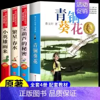 [4册]青铜葵花+宝葫芦+小英雄雨来+繁星春水 [正版]宝葫芦的秘密张天翼 适合小学生三年级四年级看的课外书上册下册阅读