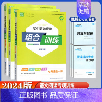 语文阅读组合训练 湖南专用 七年级/初中一年级 [正版]2024版通城学典初中语文阅读组合训练七年级八年级九年级全一册湖