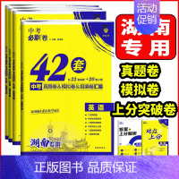 中考必刷卷❤️英语 湖南省 [正版]2025版湖南中考必刷卷42套语文数学英语物理化学历史道德与法治生物地理初中九年级中