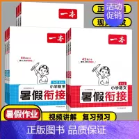 语文暑假衔接(人教版) 五升六 [正版]2024版一本暑假衔接小学语文阅读练字贴数学口算一升二暑假衔接二升三暑假衔接三升