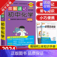 图解速记-初中化学 初中通用 [正版]图解速记初中语文数学物理化学生物地理道德与法治历史小四门基础知识点汇总大全英语语法