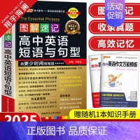 图解速记-高中英语短语与句型 高中通用 [正版]2025新版pass绿卡图书图解速记高中英语短语与句型 全彩版高一高二高