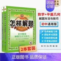 ⭐[套装2本]数学+平面几何 初中通用 [正版]初中怎样解题任选|初中数学英语物理化学平面几何添加辅助线解题方法与技巧(