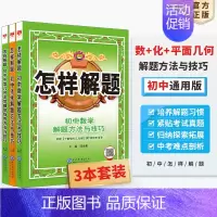 [套装3本]化学+平面几何+数学 初中通用 [正版]初中怎样解题任选|初中数学英语物理化学平面几何添加辅助线解题方法与技