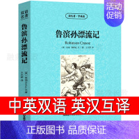 [正版]中英双语鲁滨逊漂流记robinson crusoe中英文双语版鲁宾孙中英对照经典名著英汉互译英文版小说原版英语初