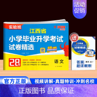 语文[江西专版] 小学升初中 [正版]南昌2024新版实验班江西省小学毕业升学考试试卷精选语文数学英语28套人教 小