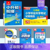 语文江西专版+小升初衔接[练测结合2本套] 小学升初中 [正版]南昌2024新版实验班江西省小学毕业升学考试试卷精选
