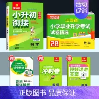 数学江西专版+小升初衔接[练测结合2本套] 小学升初中 [正版]南昌2024新版实验班江西省小学毕业升学考试试卷精选