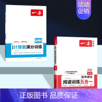 中考[人教版] 语文阅读五合一+数学计算 初中通用 [正版]2025版一本初中七八九年级数学计算题满分训练人教版北师版
