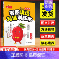 看图说话写话训练本[红枣版] 小学二年级 [正版]2024版阳光同学看图说话写话训练本二年级上下册红枣版 小学生语文2年
