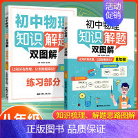 物理知识解题双图解 八年级/初中二年级 [正版]2024新版初中八年级上下册物理知识解题双图解2本套8年级知识梳理解题分