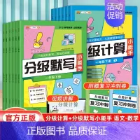 计算+默写[2本套] 五年级下 [正版]2024新版小学语文数学分级默写计算能手一二三四五六年级上下册人教版小学积累与默