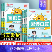 暑假口算 一升二 [正版]2024新版阳光同学暑假口算一升二升三升四升五升六年级数学上下册天天练人教版口算巧算速算应用题