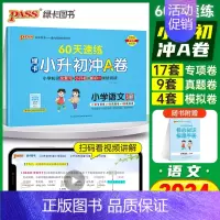 60天速练[语文]有解题视频 小学升初中 [正版]2024新版绿卡小升初冲A卷语文60天速练真题测试卷系统总复习小学升初