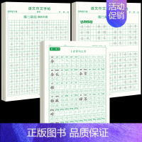 [下册]同步字帖4年级+同步作文字帖+素材积累字帖 [正版]四年级上册同步字帖语文练字帖人教版小学生钢笔硬笔书法练字本楷