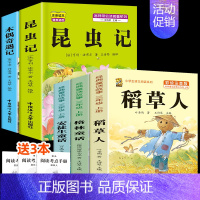 注音版三上3本+昆虫记+木偶奇遇记 [正版]注音版三年级上册必读课外书稻草人书叶圣陶快乐读书吧安徒生童话格林童话必读的老
