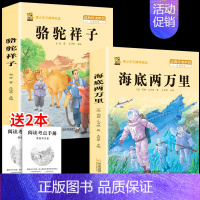 [七下2本]骆驼祥子+海底两万里 [正版]三年级上册四年级五年级六年级上册下册必读课外书七八年级同步快乐读书吧老师必读的