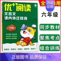 文言文课内外迁移练[6年级] 初中通用 [正版]优+阅读文言文课内外迁移练名著导读与精练六年级七八九年级上海中考初中语文