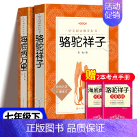 [★捡漏★bi读2册]骆驼祥子+海底两万里 [正版]朝花夕拾西游记鲁迅吴承恩原著完整无删减骆驼祥子海底两万里红岩初中七年